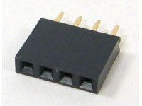 4-way (1 row) female socket 